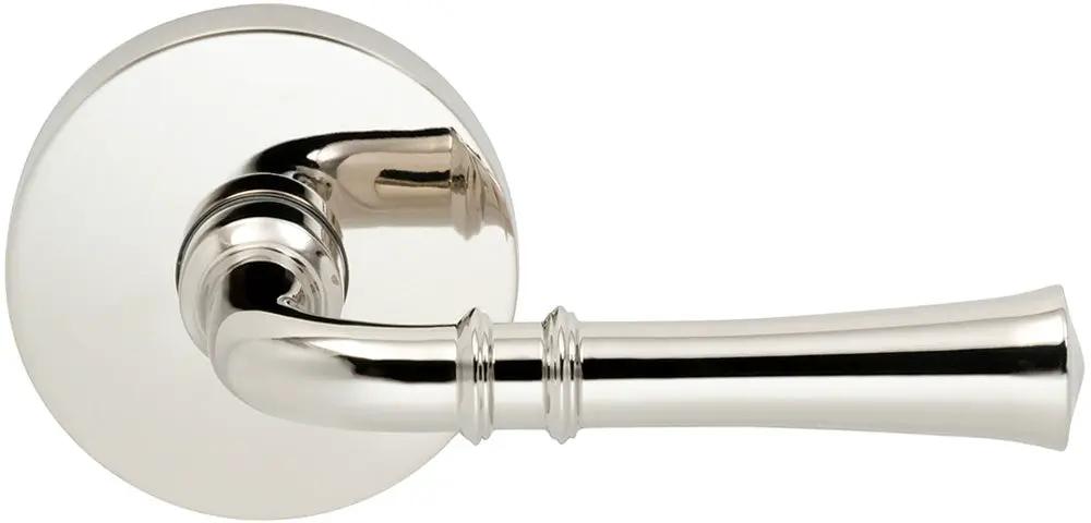 Omnia Prodigy Interior Traditional Lever Latchset with Modern Round Rose by Omnia