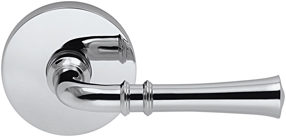 polished chrome lever