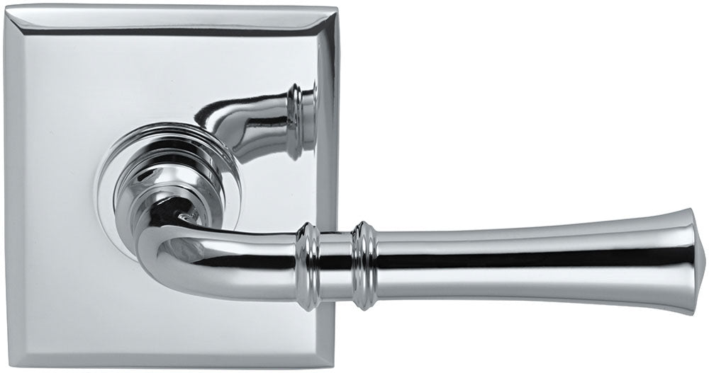 polished chrome lever