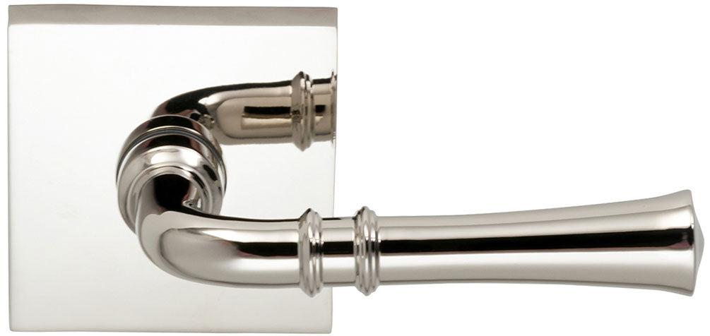 Omnia Prodigy Interior Traditional Lever Latchset with Square Rose by Omnia