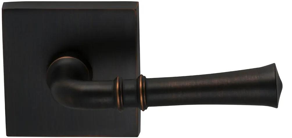 Omnia Prodigy Interior Traditional Lever Latchset with Square Rose by Omnia