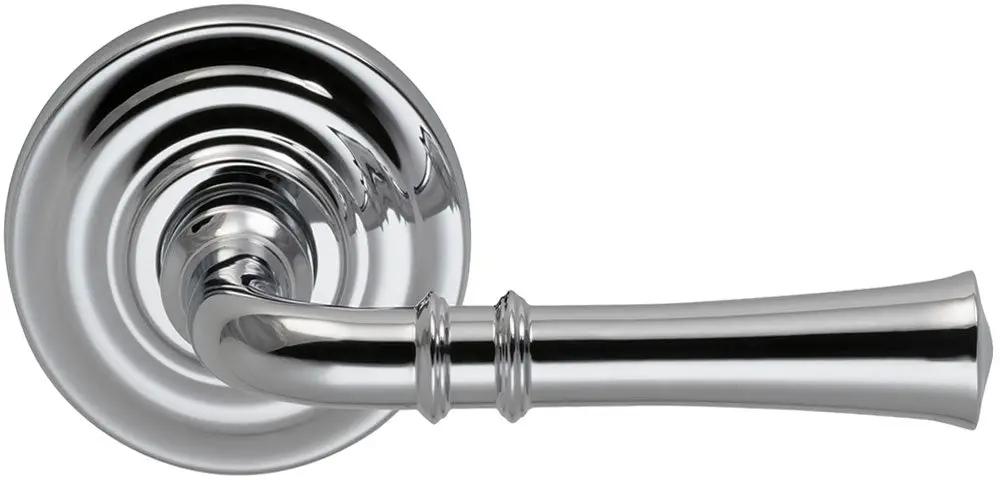 polished chrome lever