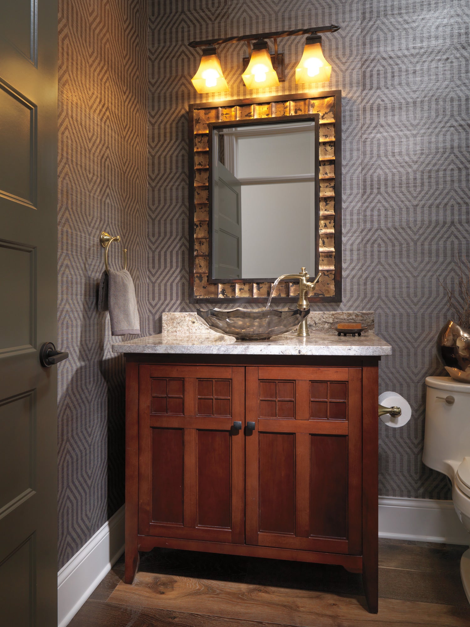 champagne bronze bathroom faucet