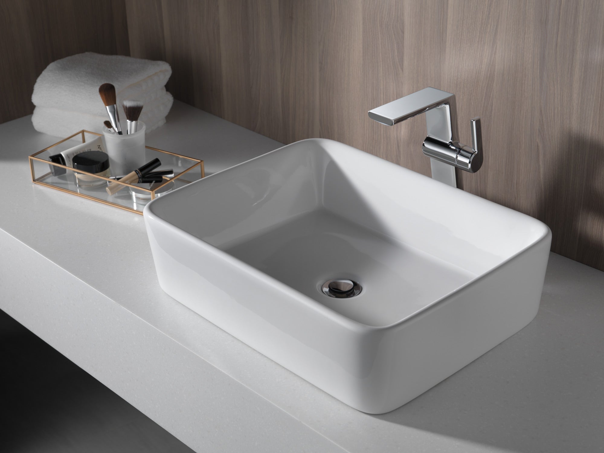 lumicoat chrome bathroom faucet
