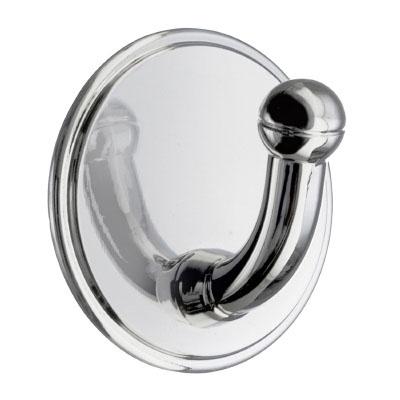 polished chrome single hook