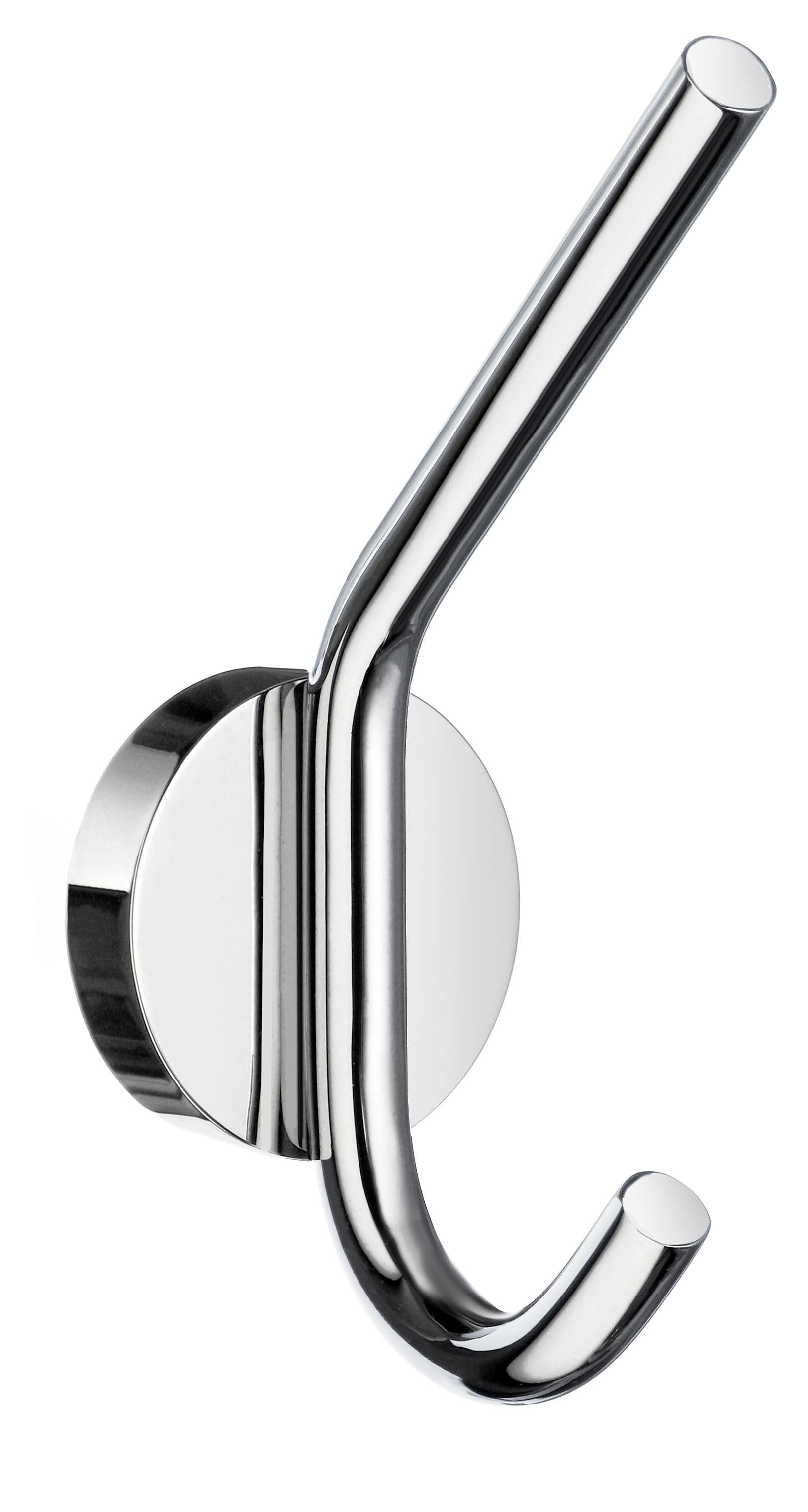 polished chrome robe hook