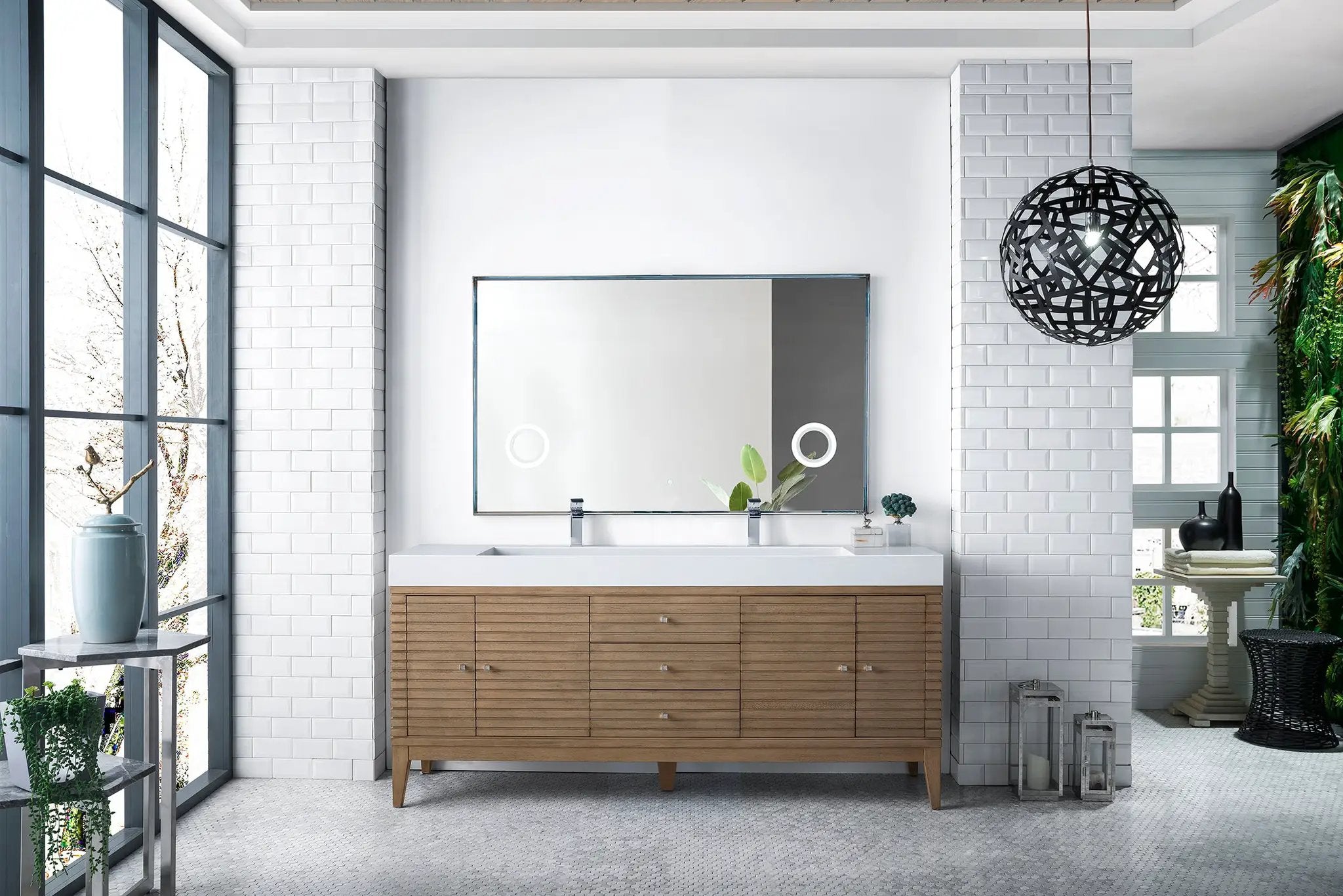 whitewashed walnut vanity