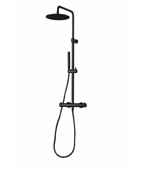 JEE-O Slimline Shower Set Stainless Steel with Th, Hand Shower And Sliding Bar by Jee-O