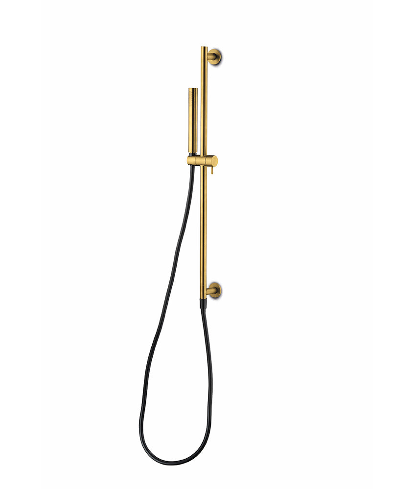 JEE-O Slimline Hand Shower Set Stainless Steel with Integrated Sliding Bar