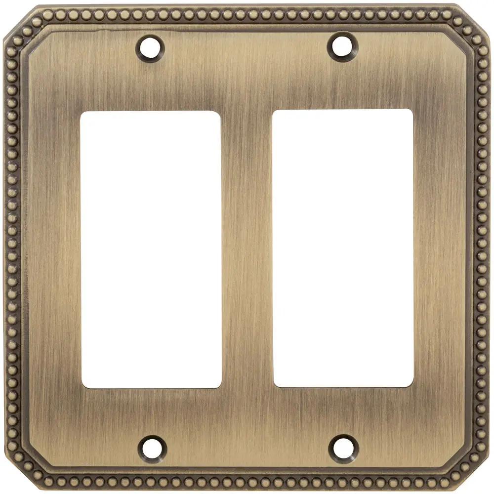lacquered shaded bronze switchplate