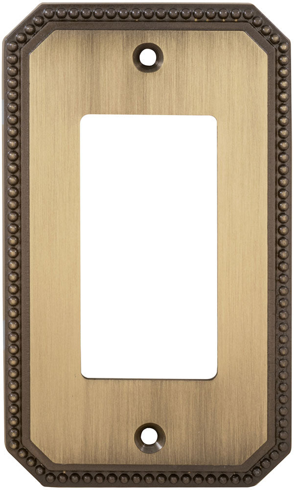 lacquered shaded bronze switchplate