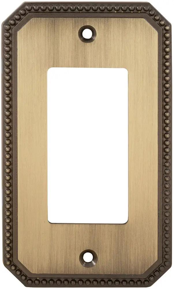 lacquered shaded bronze switchplate
