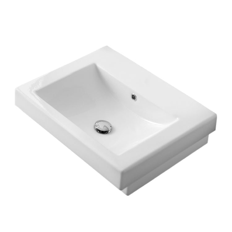 white bathroom sink