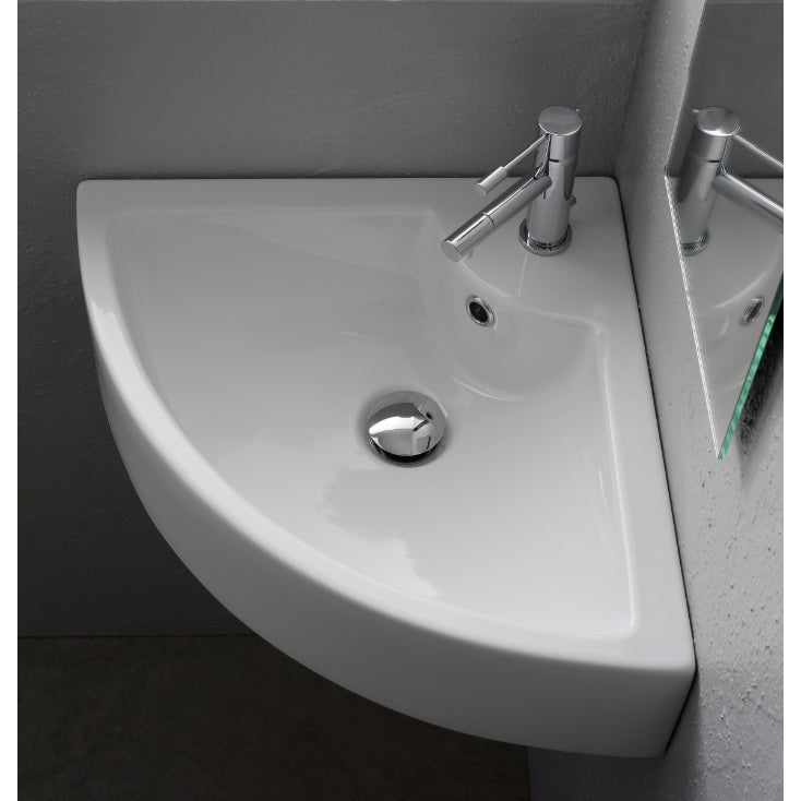 white bathroom sink