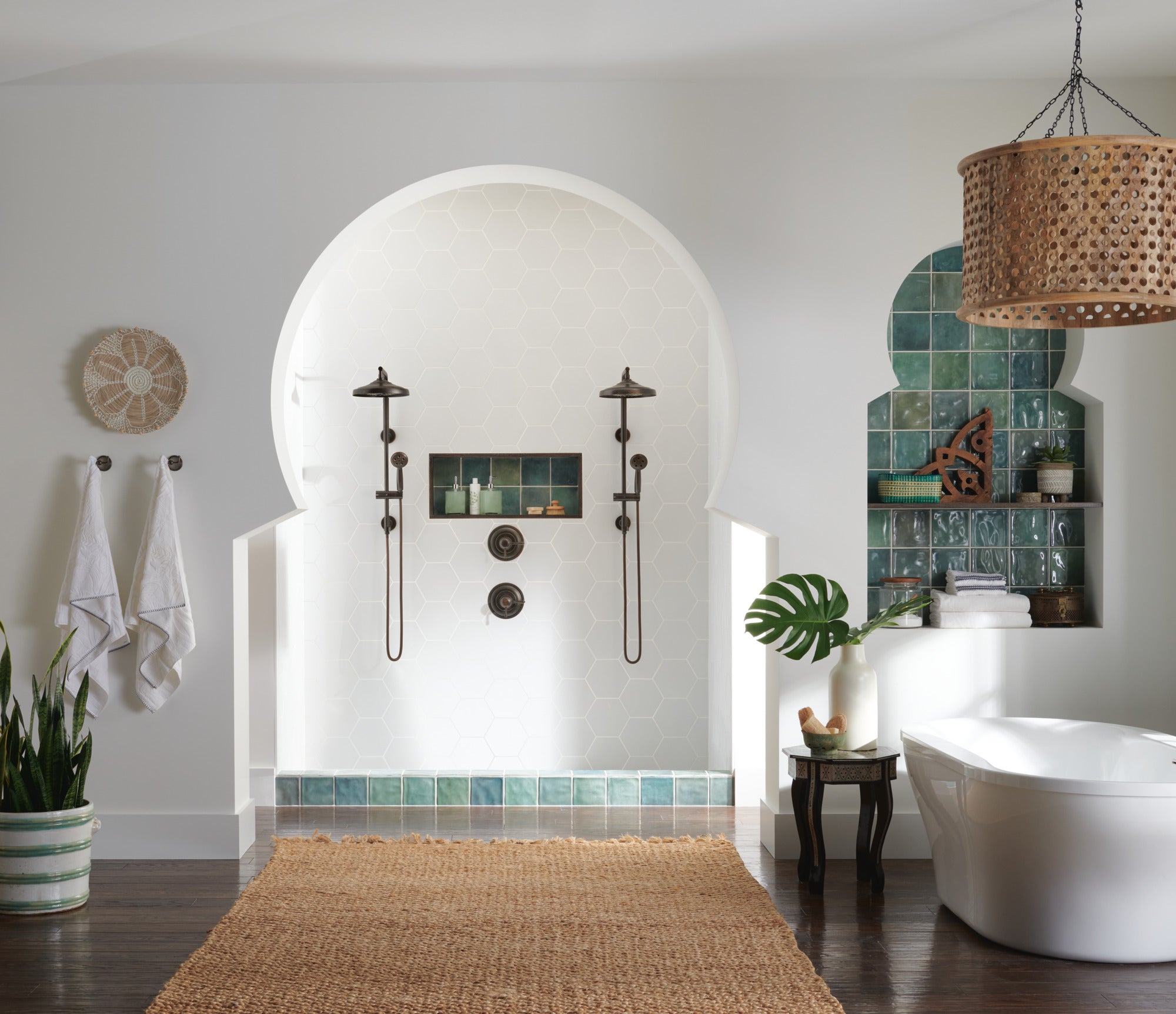 venetian bronze shower column