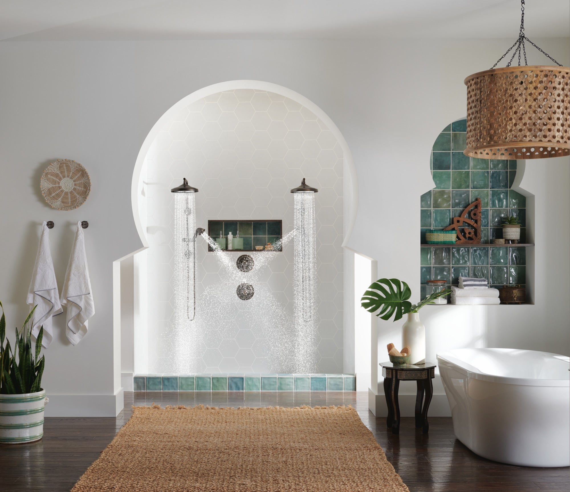 venetian bronze shower column