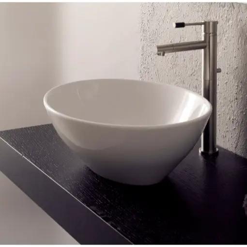white bathroom sink