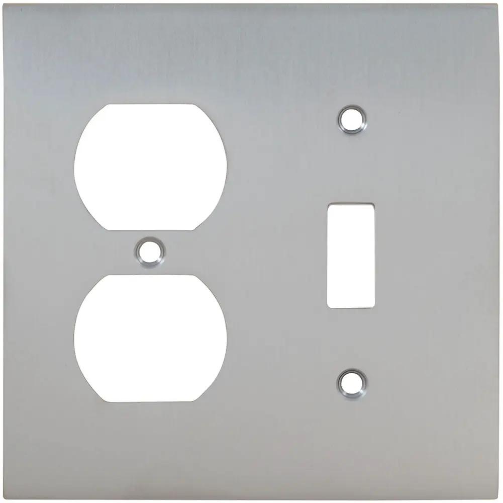 satin chrome switchplate