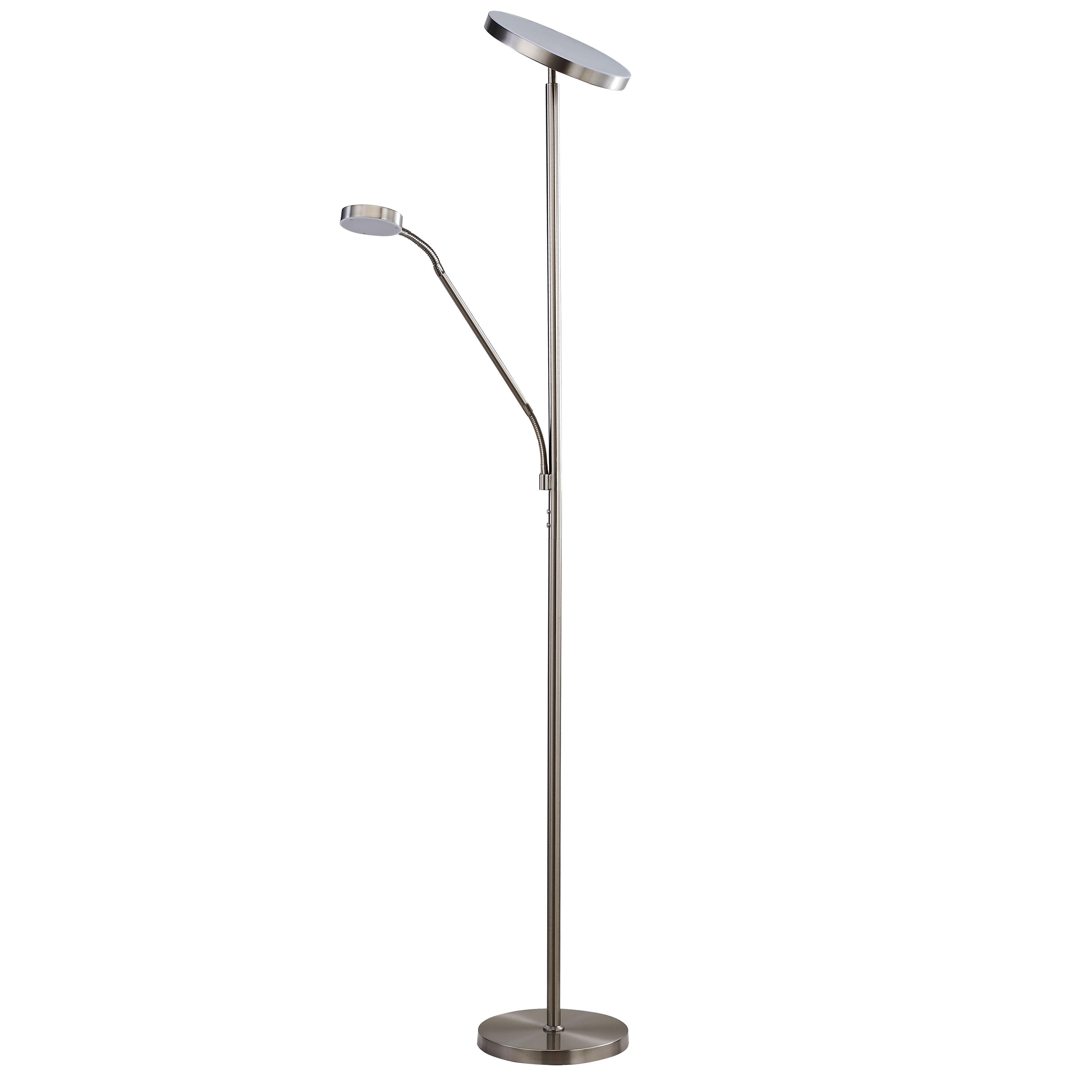 satin nickel floor lamp