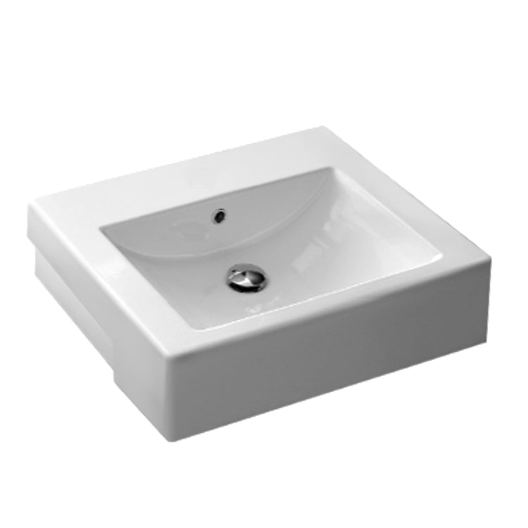 white bathroom sink