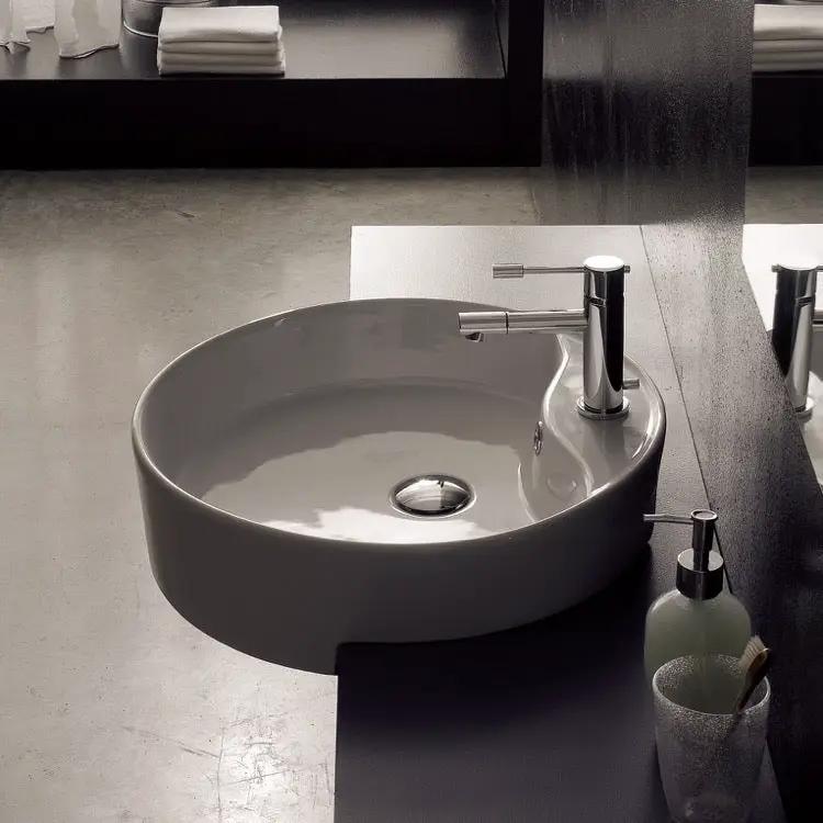 white bathroom sink