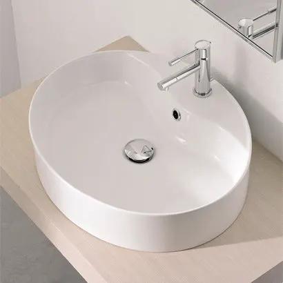 white bathroom sink