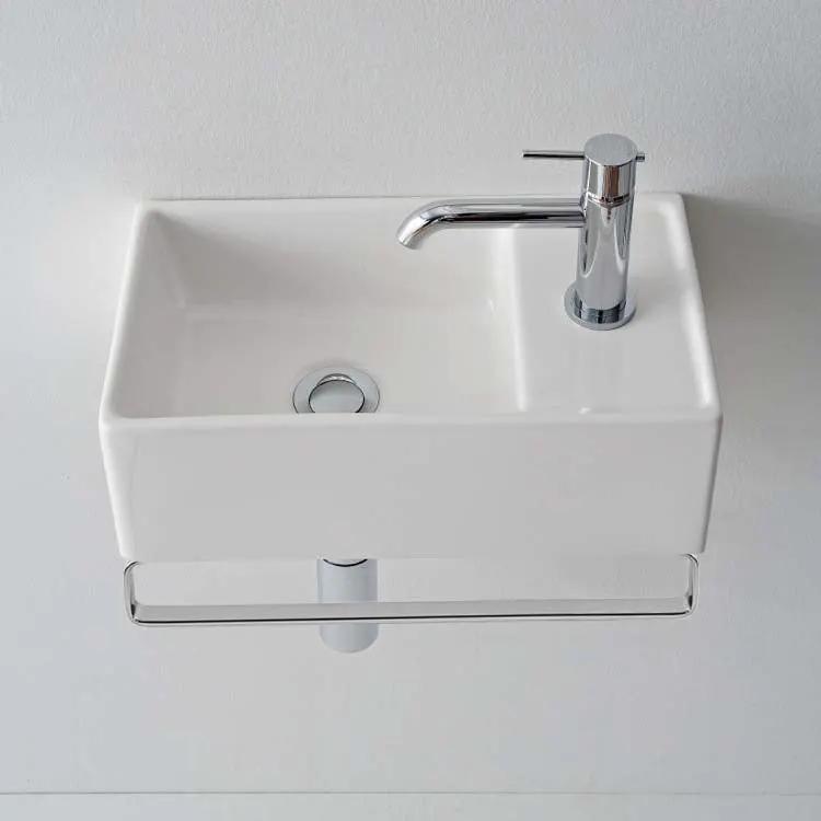 white bathroom sink