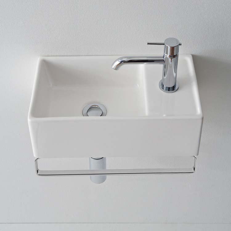 white bathroom sink