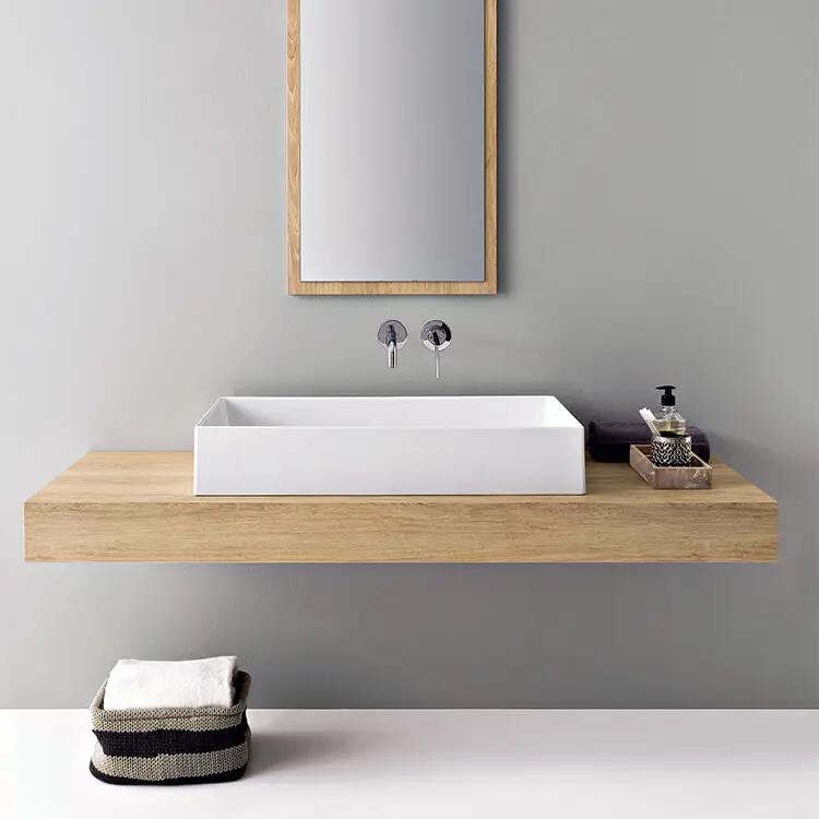 white bathroom sink
