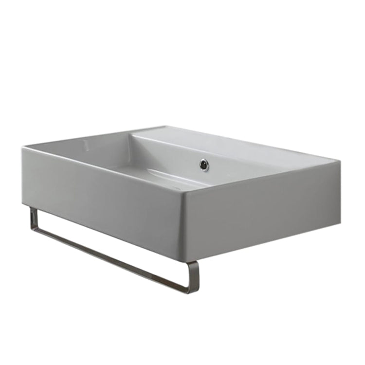 white bathroom sink