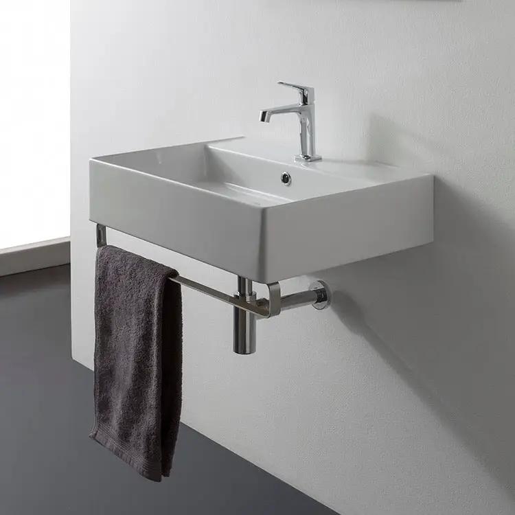 white bathroom sink