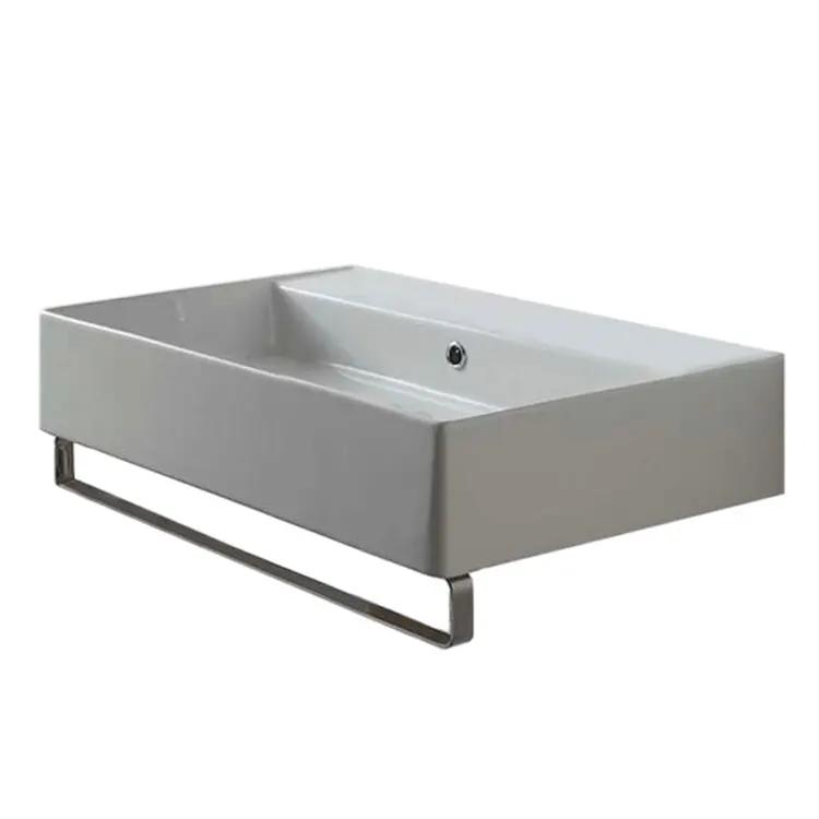 white bathroom sink