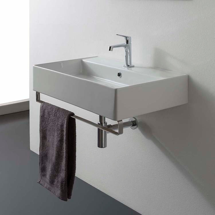 white bathroom sink