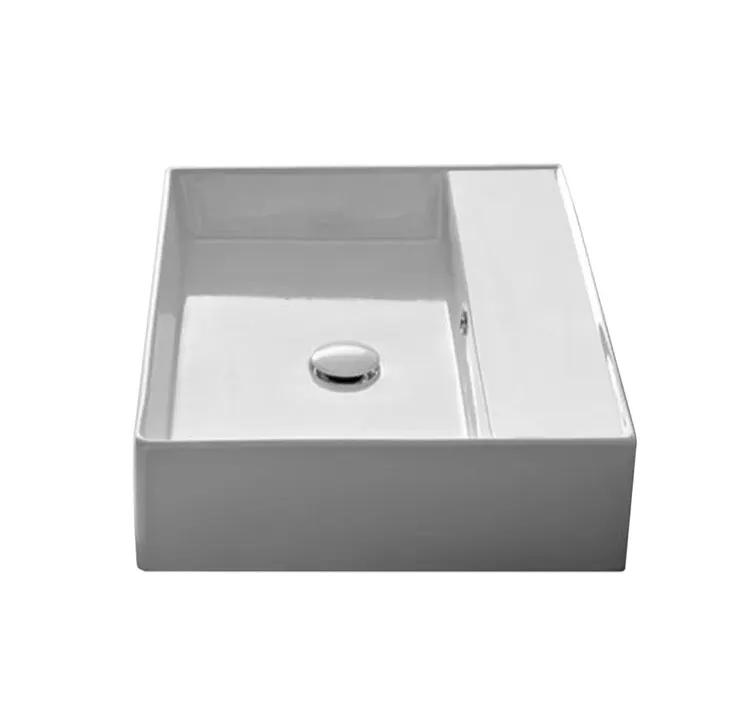 white bathroom sink