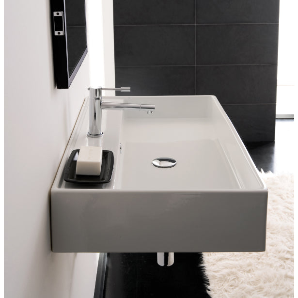 white bathroom sink