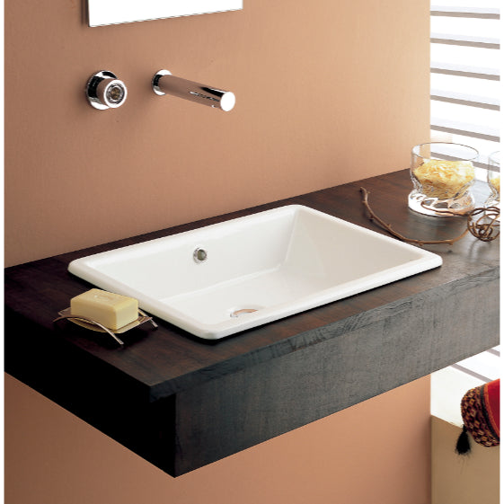 white bathroom sink