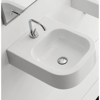 white bathroom sink