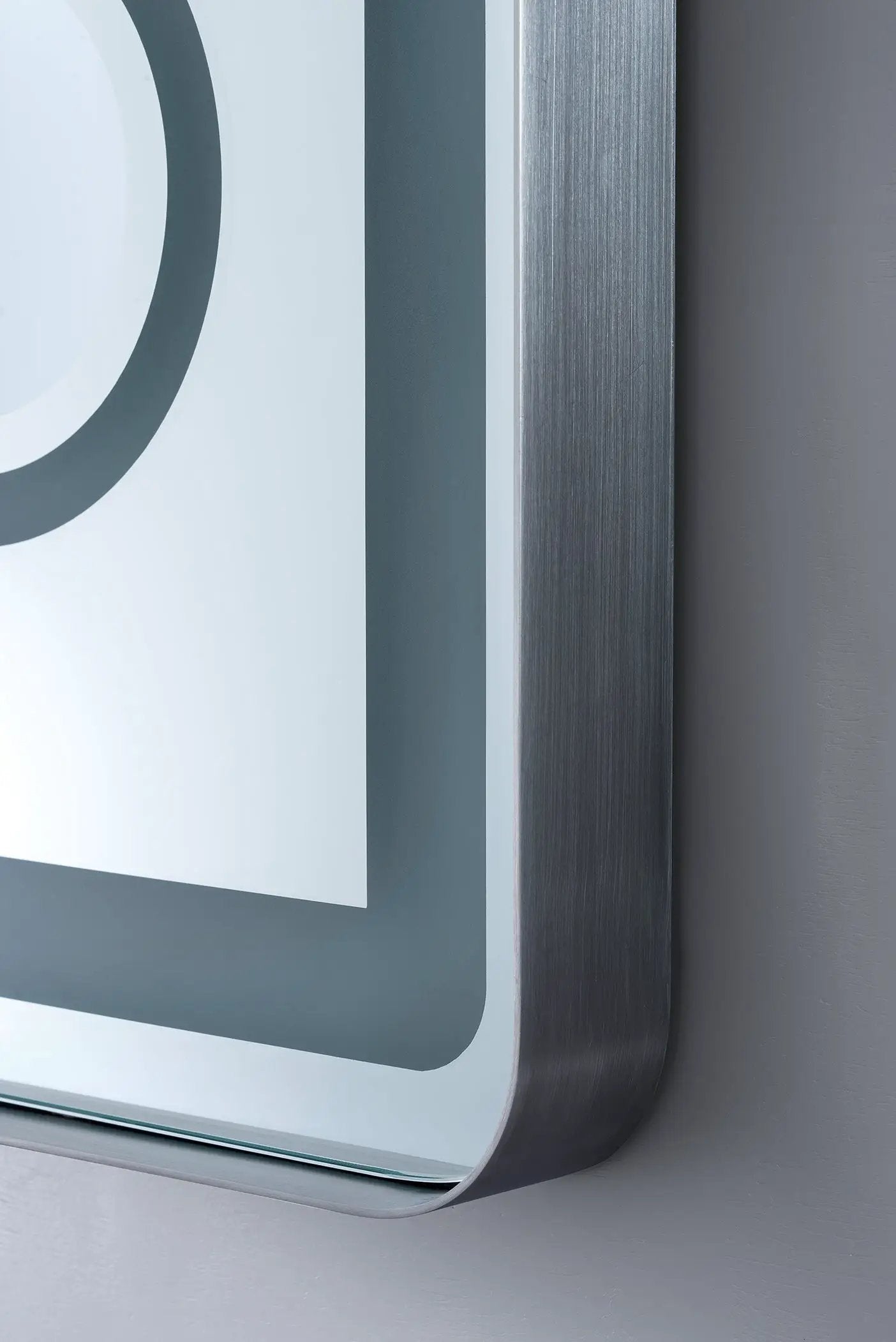 brushed nickel mirror