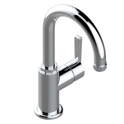 chrome polished faucet