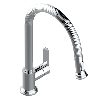chrome polished faucet