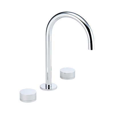 chrome polished faucet