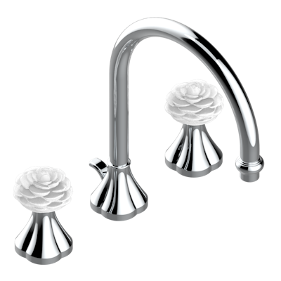 chrome polished faucet