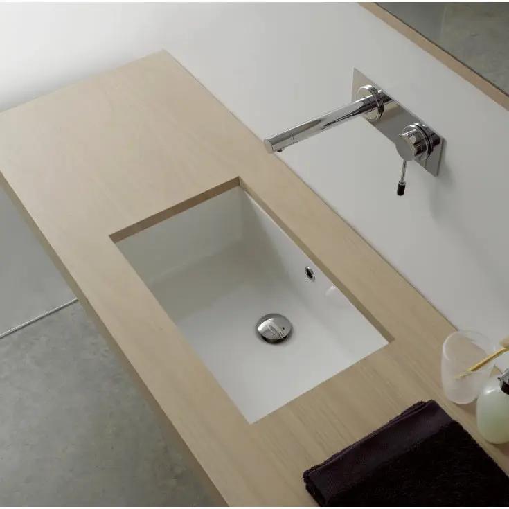 white bathroom sink
