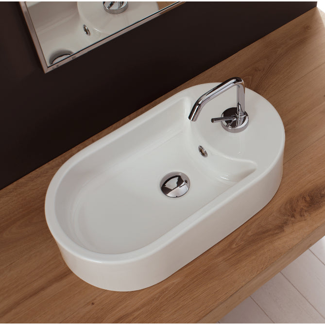 white bathroom sink