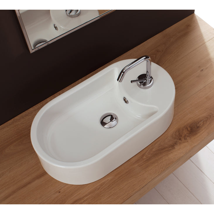 white bathroom sink