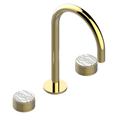 THG Paris Yoko Ice Widespread Lavatory Set with Drain by THG Paris