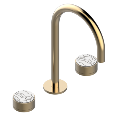 THG Paris Yoko Ice Widespread Lavatory Set with Drain by THG Paris
