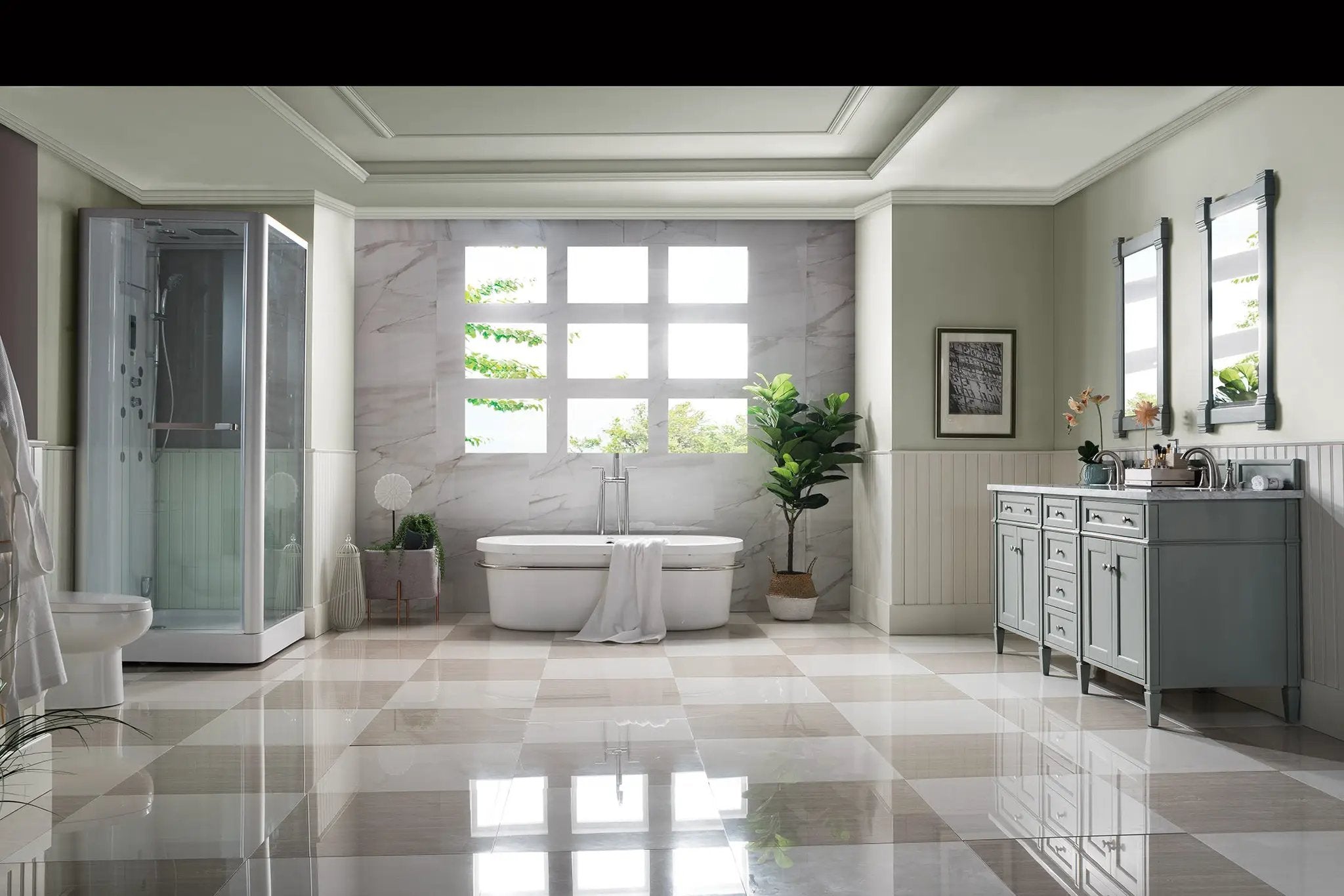 urban gray vanity