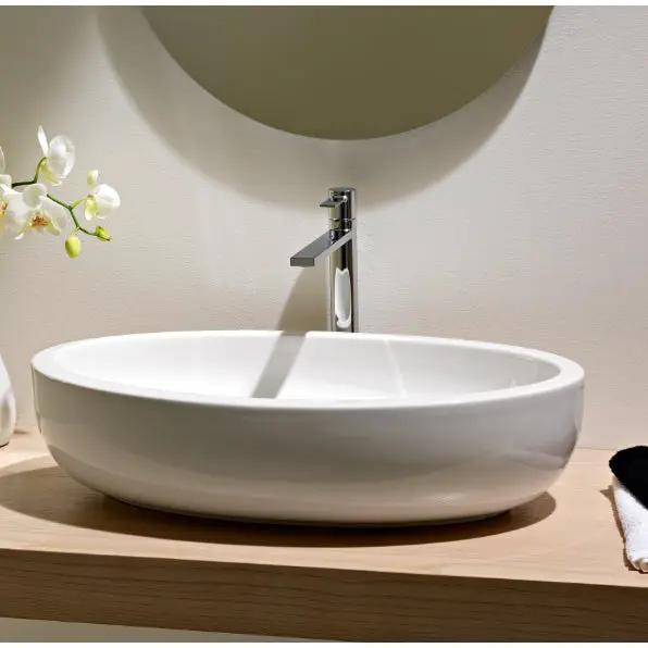 white bathroom sink