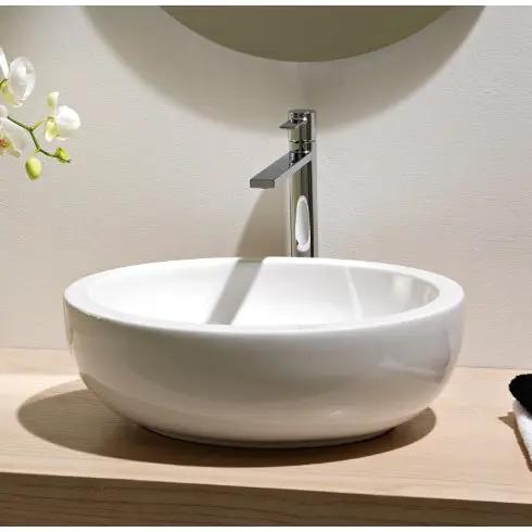 white bathroom sink